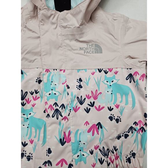 The North Face Infant Jacket Size 0 - 3 Months hooded Windbreaker Spring Fox - Picture 9 of 10